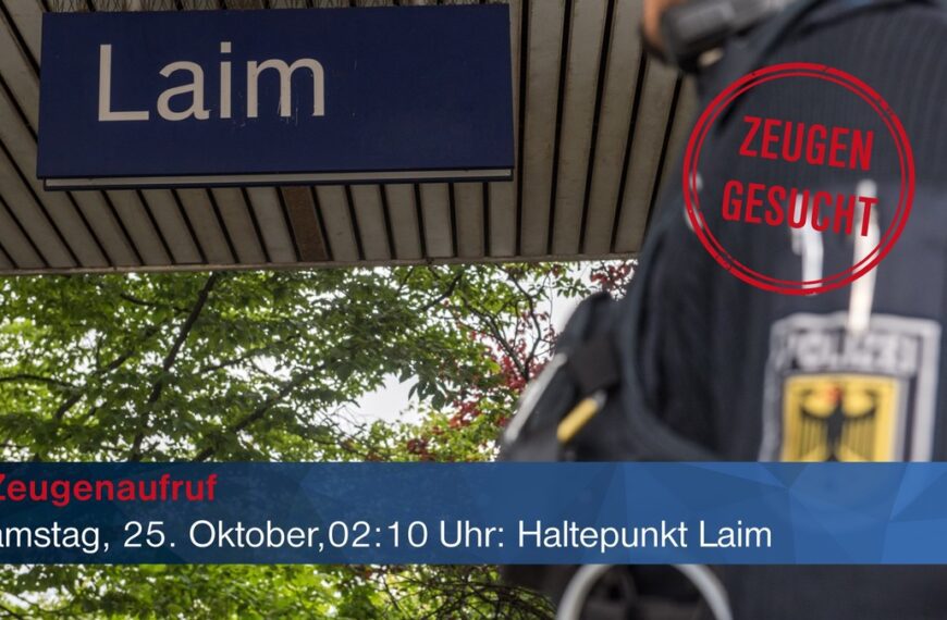 Gefährliche Körperverletzung in der S-Bahn Laim – Täter flüchtig