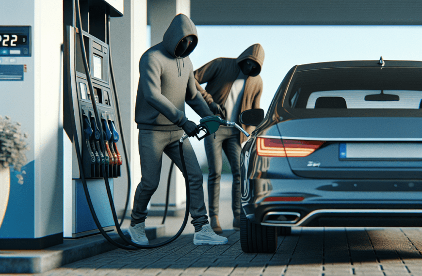 Tankbetrug in Weida: Zwei Verdächtige tanken, fliehen ohne zu bezahlen