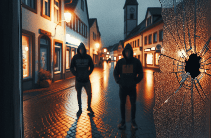 Unbekannte schlagen Scheibe eines Geschäfts ein – Polizei bittet um Hinweise