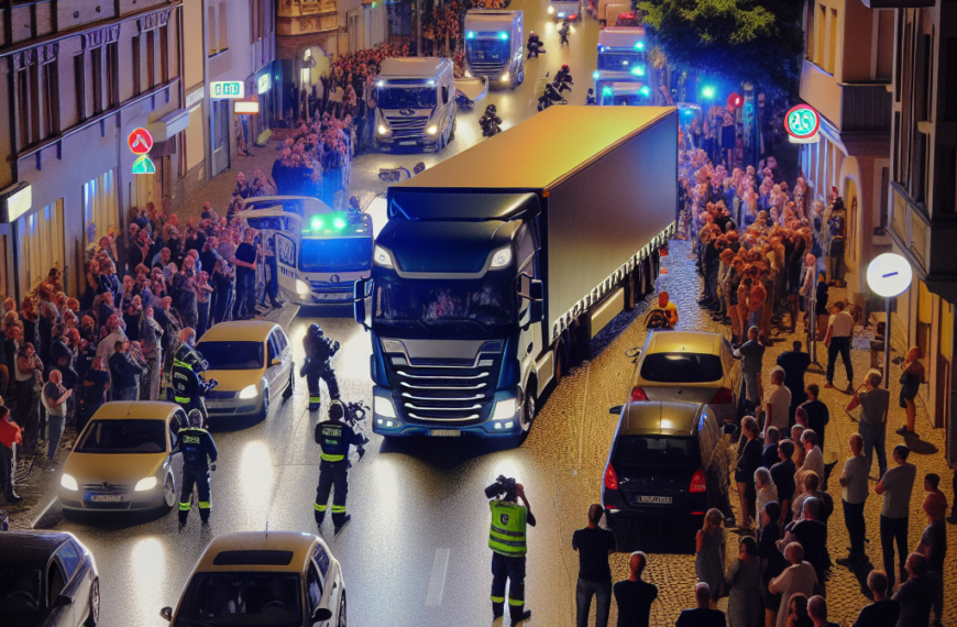 LKW-Fahrer nach Unfall festgenommen – Fluchtversuch gestoppt