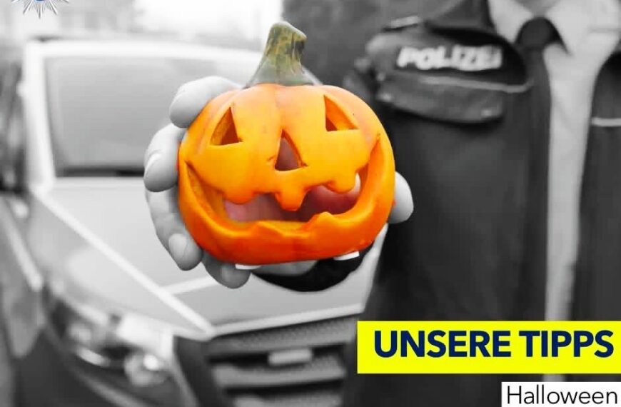Halloween-Grusel sicher feiern: Polizei erinnert an Regeln statt Gruselspielchen
