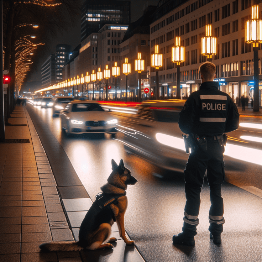 Auf frischer Tat ertappt: Kfz-Rennen auf der Konrad-Adenauer-Allee