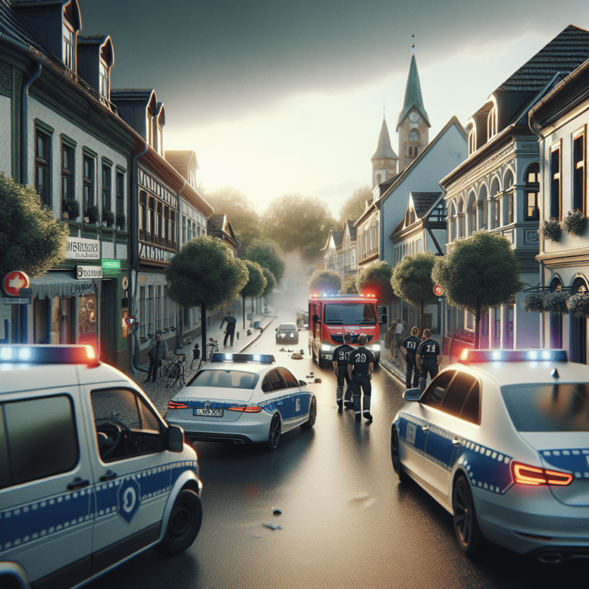 Verkehrsunfall auf der Bundesstraße 39 nahe Rauenberg: Zwei Pkw beteiligt, Einsatzkräfte vor Ort