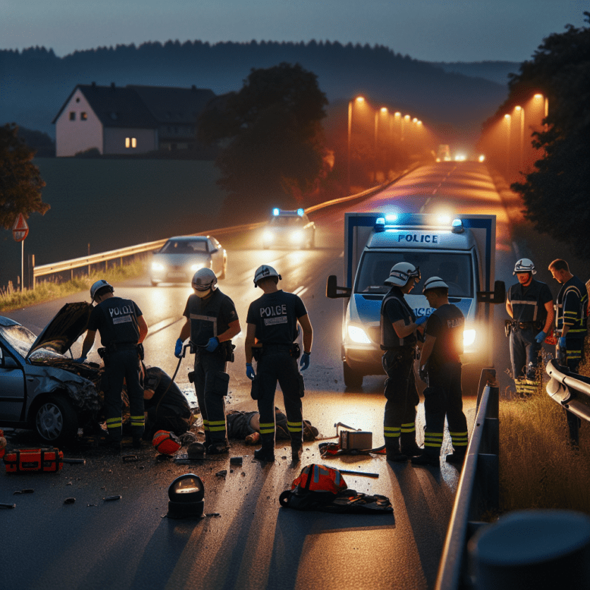 Alkoholisierter 21-Jähriger verursacht Unfall auf der L 108 bei Lauterbach