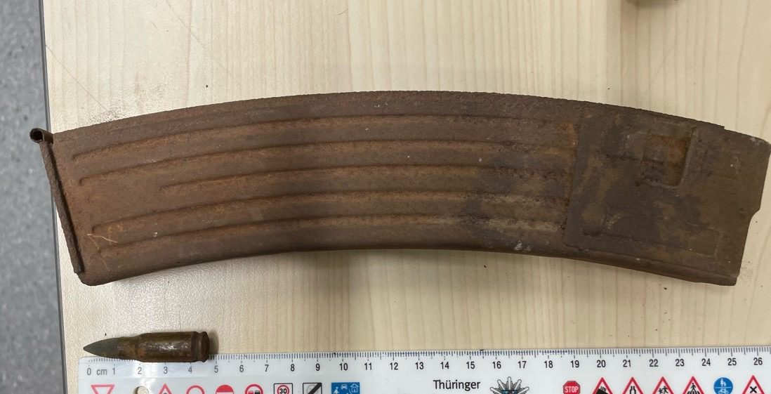 Gefülltes Magazin bei Bauarbeiten aufgefunden