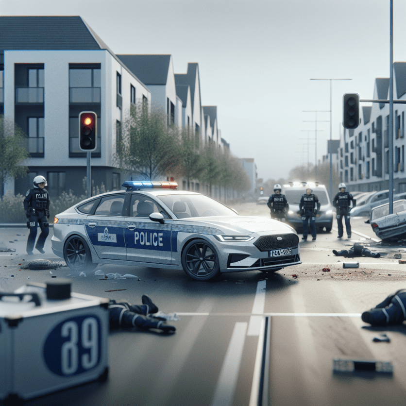 Verkehrsunfall mit Polizeifahrzeug (LK ABG)