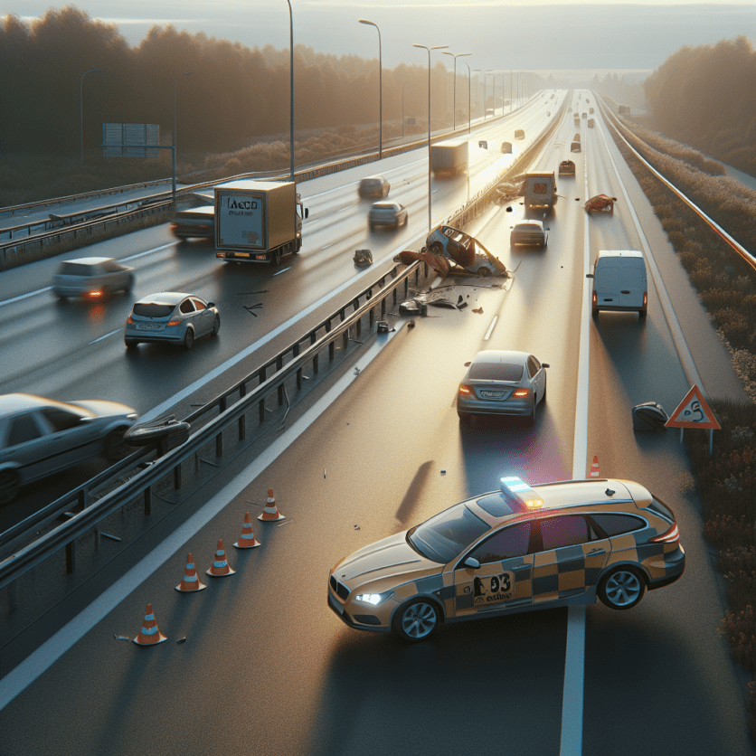 St. Leon-Rot, Rhein-Neckar-Kreis: Unfall auf der Autobahn 5 – 15.000 Euro Sachschaden und eine leicht verletzte Person