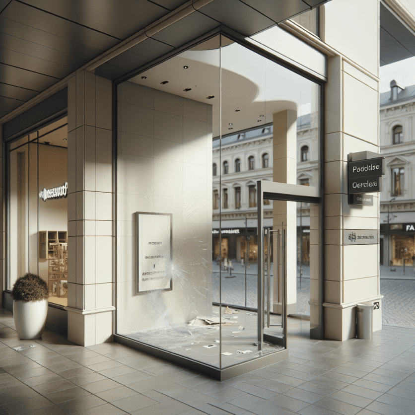 Radolfzell, Landkreis Konstanz: Unbekannter schlägt Scheibe im Eingang des Mühlbachcenters ein