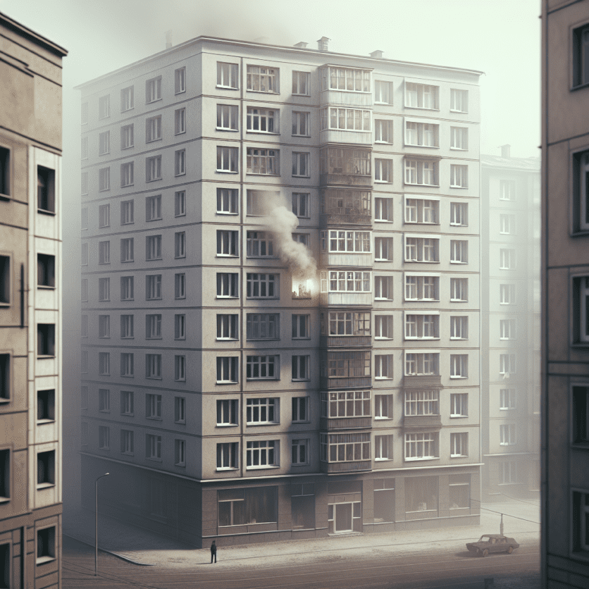 Brand in einem Mehrfamilienhaus in Hessen