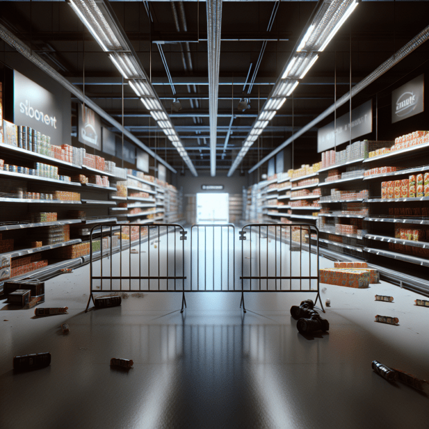 Supermarkt: Bedrohung mit Messer