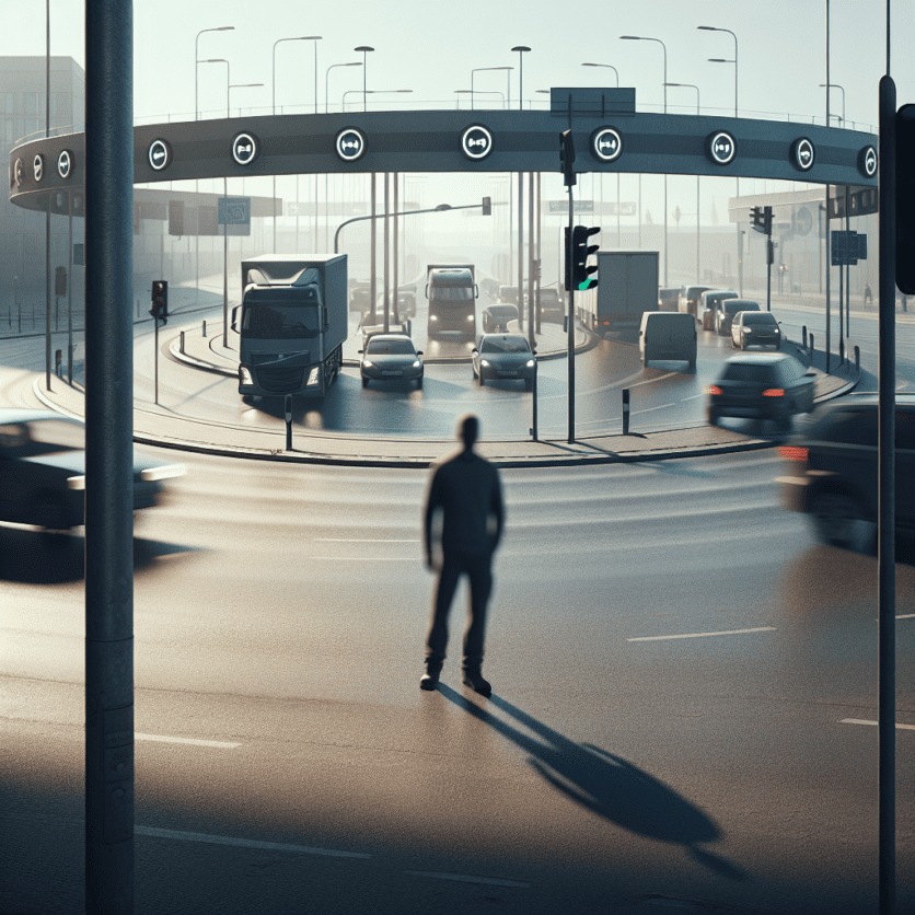 Kreisverkehr: Fußgänger bei Unfall schwer verletzt