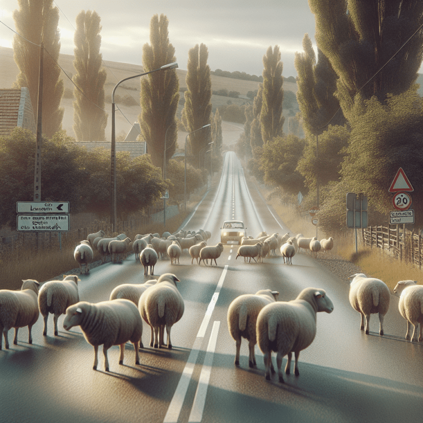 POL-WHV: Schafe auf Fahrbahn in Zetel