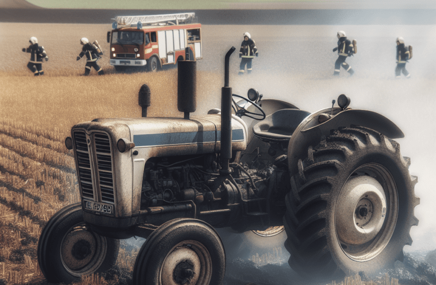 Stühlingen: Brand eines Traktors