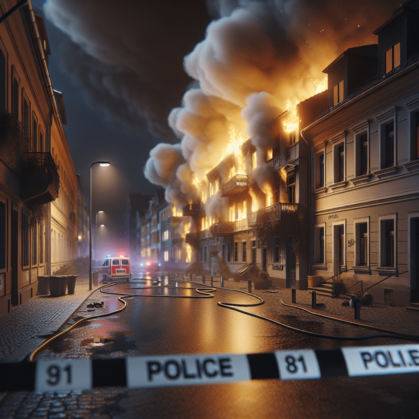 Straubenhardt, Enzkreis: Gebäudebrand mit hohem Sachschaden