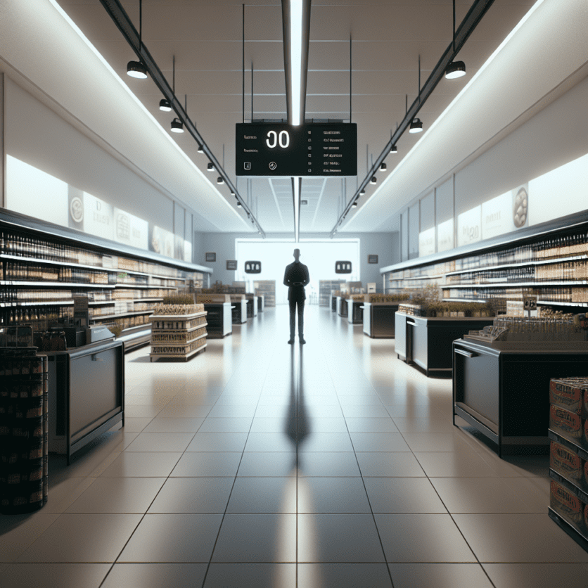 Baden-Baden, Lichtental: Störenfried im Supermarkt