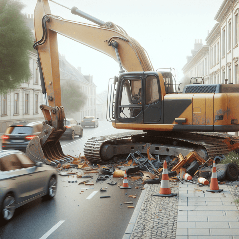 Stadtkreis Heilbronn: Unfallflucht und Bagger beschädigt