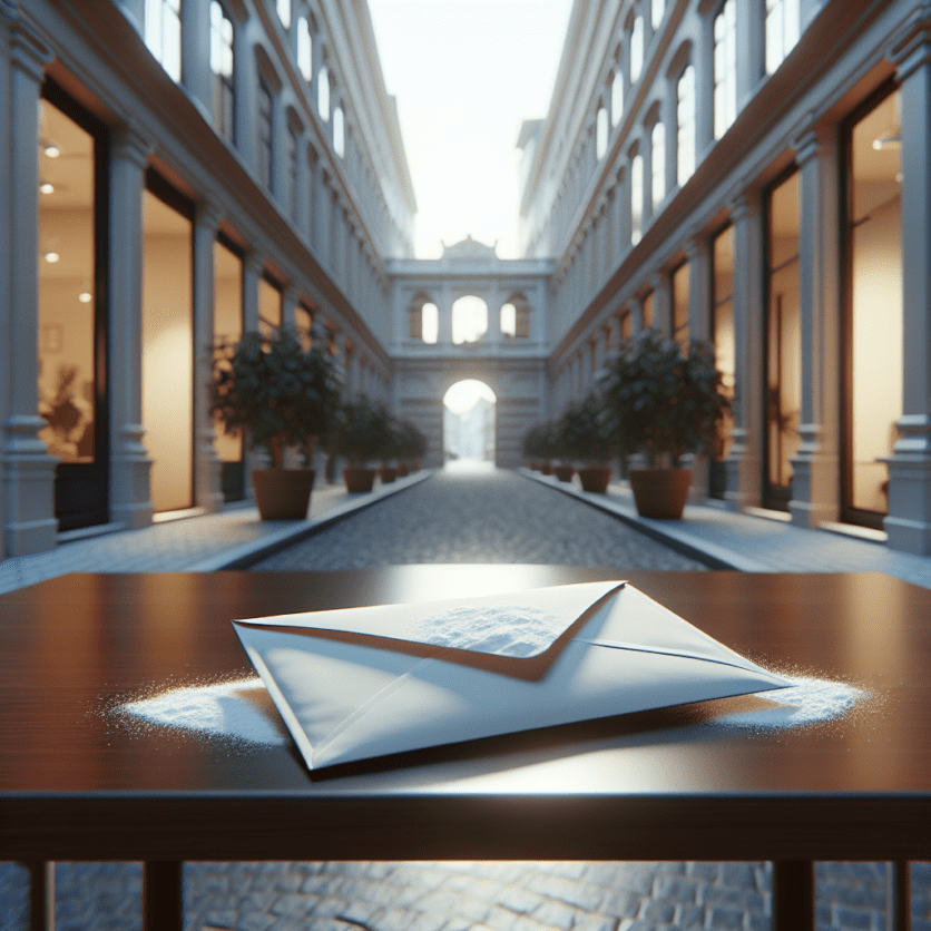 POL-BI: Partei erhält Brief mit weißer Substanz