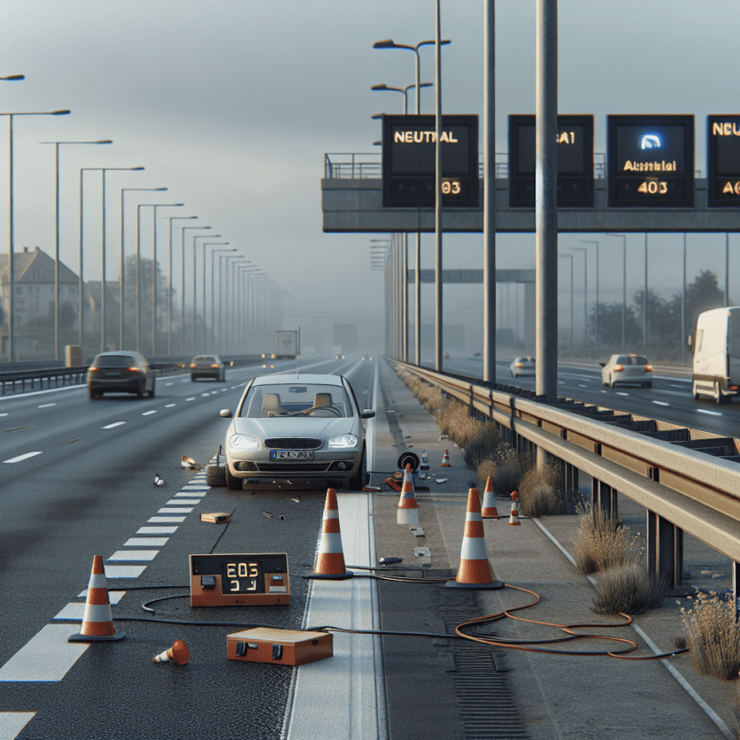 Schwetzingen/Rhein-Neckar-Kreis: Autofahrerin kollidiert auf der B39 mit Prellvorrichtung