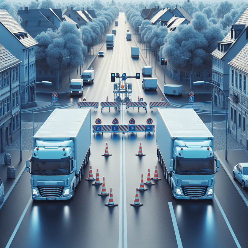 LPI-SLF: Vollsperrung nach Verkehrsunfall mit zwei LKW