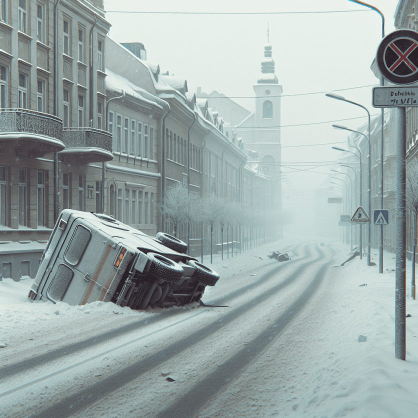 POL-NI: Pkw überschlägt sich auf schneeglatter Fahrbahn