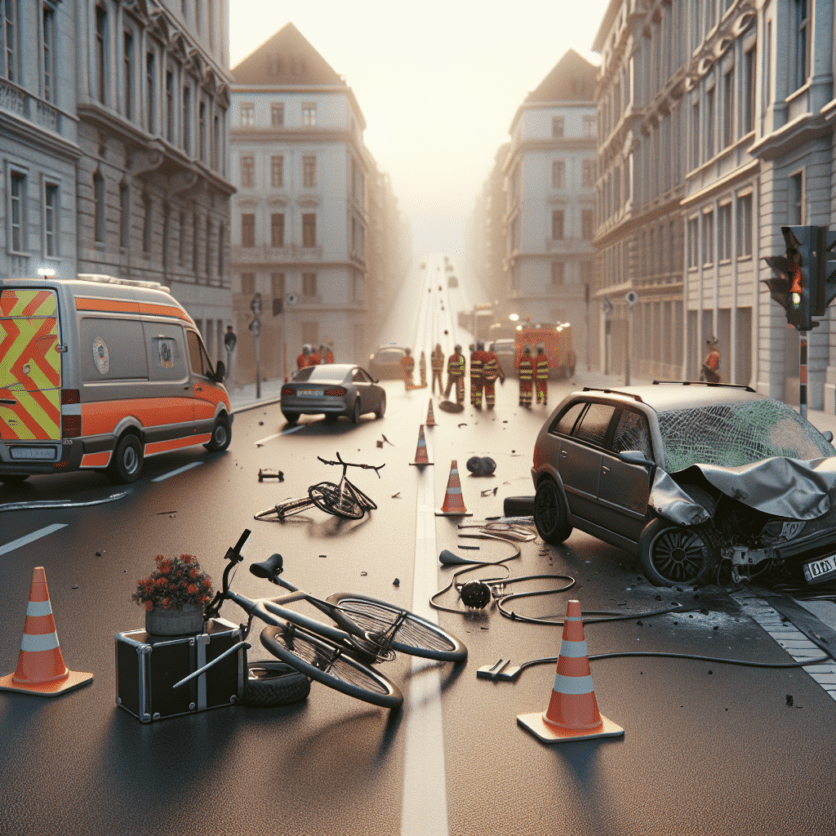 Frankfurt – Fechenheim: Verkehrsunfall mit verletztem Radfahrer