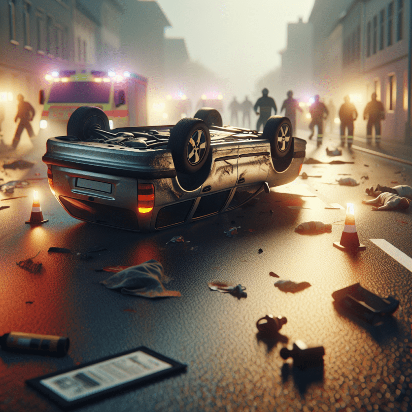 Prinzhöfte, Landkreis Oldenburg: Pkw überschlägt sich