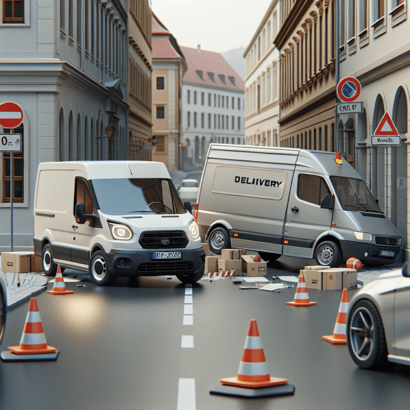LPI-SLF: Verkehrsunfall mit Zustellfahrzeug