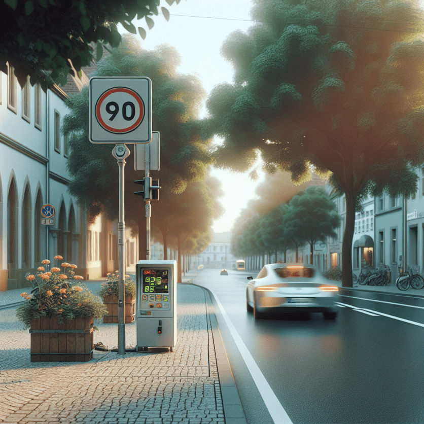 Geschwindigkeitskontrolle auf der B3 bei Wülfingen