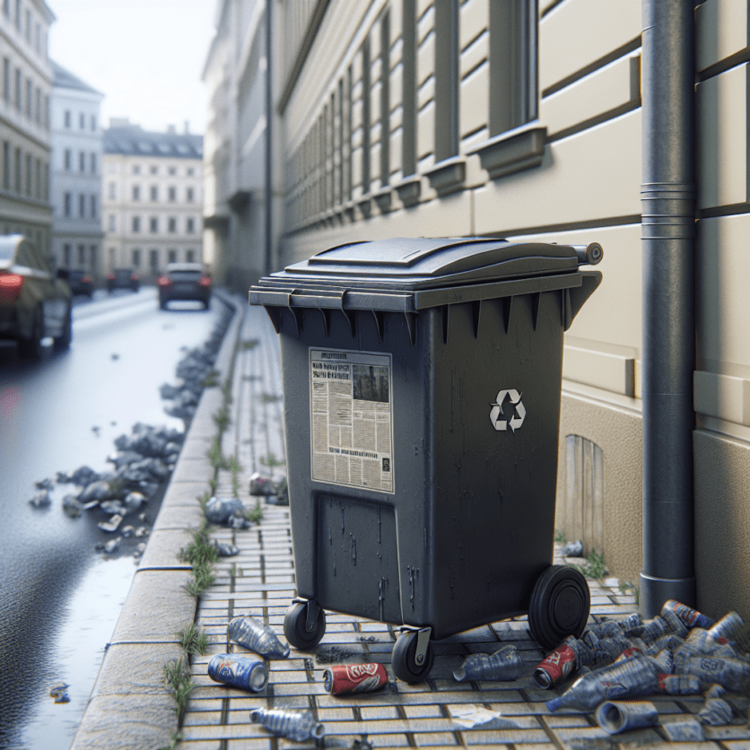 LPI-J: Brennende Mülltonne