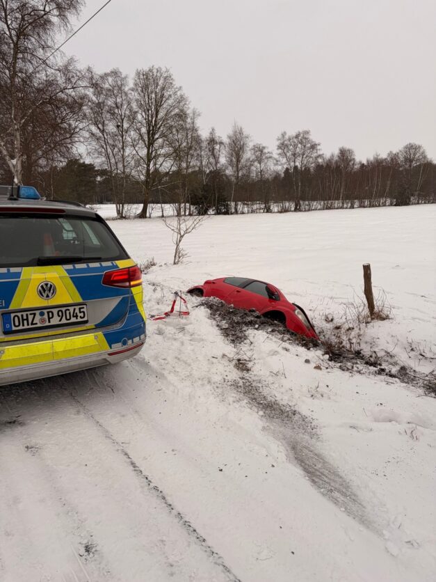 Verden und Osterholz: Zahlreiche witterungsbedingte Verkehrsunfälle