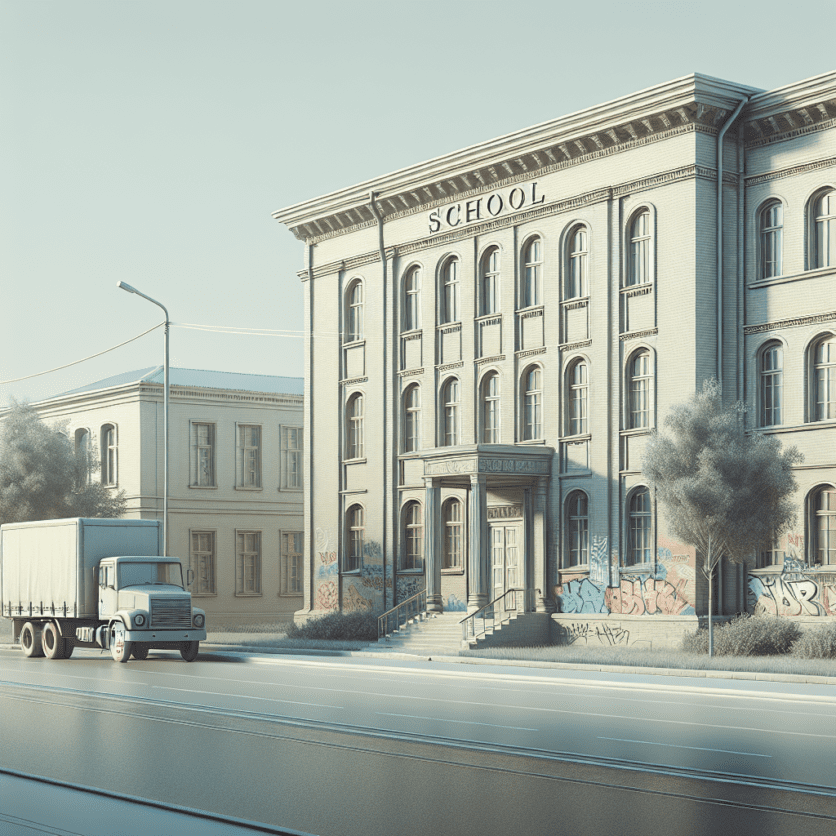 Ostalbkreis: Schule mit Farbe beschmiert und Lkw von der Straße abgekommen