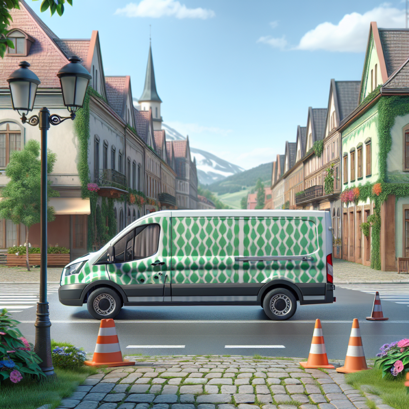 Rüsselsheim: Auffällig grün gemusterter Transporter begeht Unfallflucht