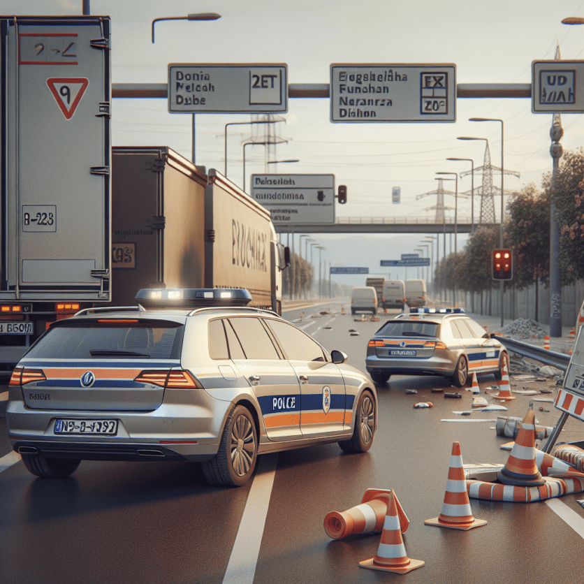 LPI-NDH: Unfall führt zu Verkehrsbehinderungen