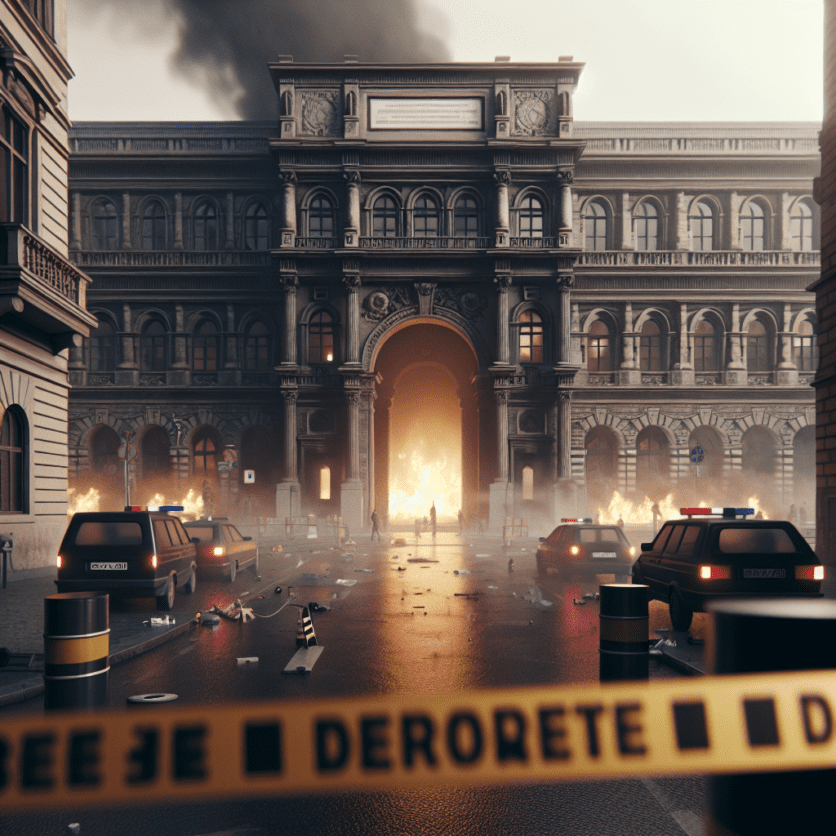 Mannheim: Brand – Feuerwehr und Polizei im Einsatz