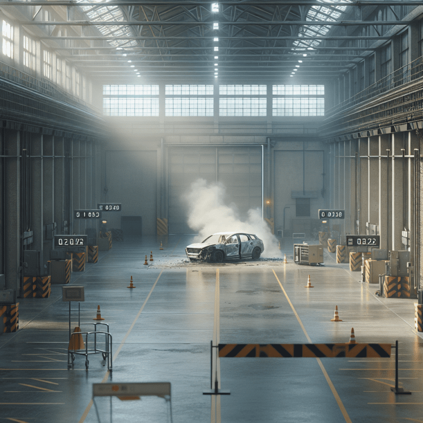 Werkstatthalle: Hoher Schaden nach Pkw-Brand; Ursache unklar, Kriminalpolizei sucht Zeugen