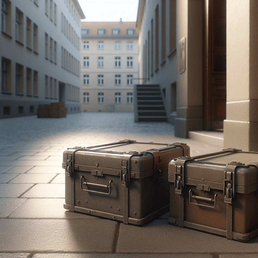 POL-BI: Täter mit Werkzeugkästen geflüchtet