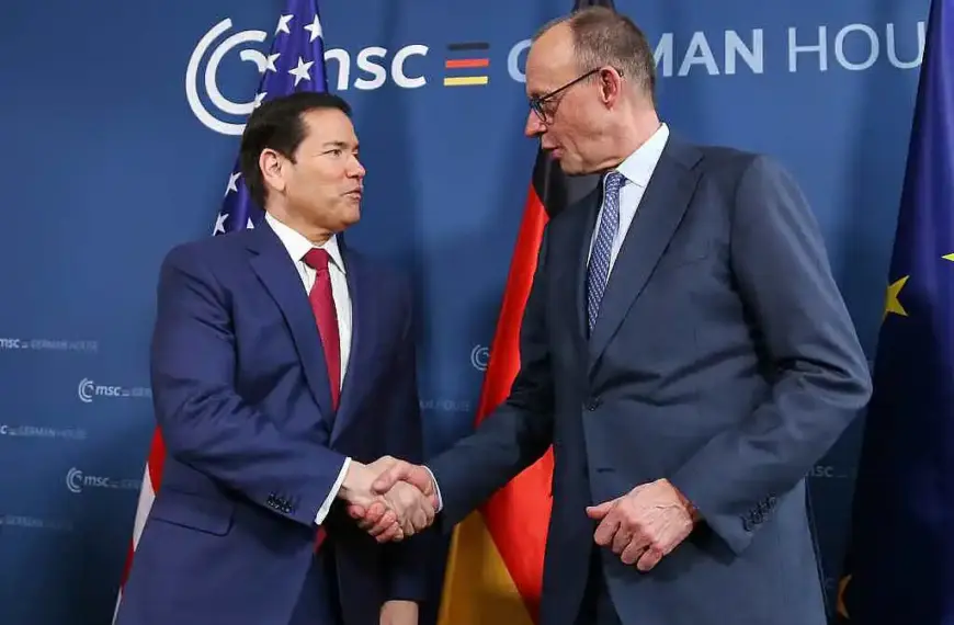 Merz mit US-Außenminister zusammengetroffen