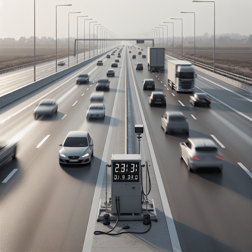 Duisburg: Anschlussstelle Duisburg-Wanheimerort – Geschwindigkeitsmessung auf der A 59