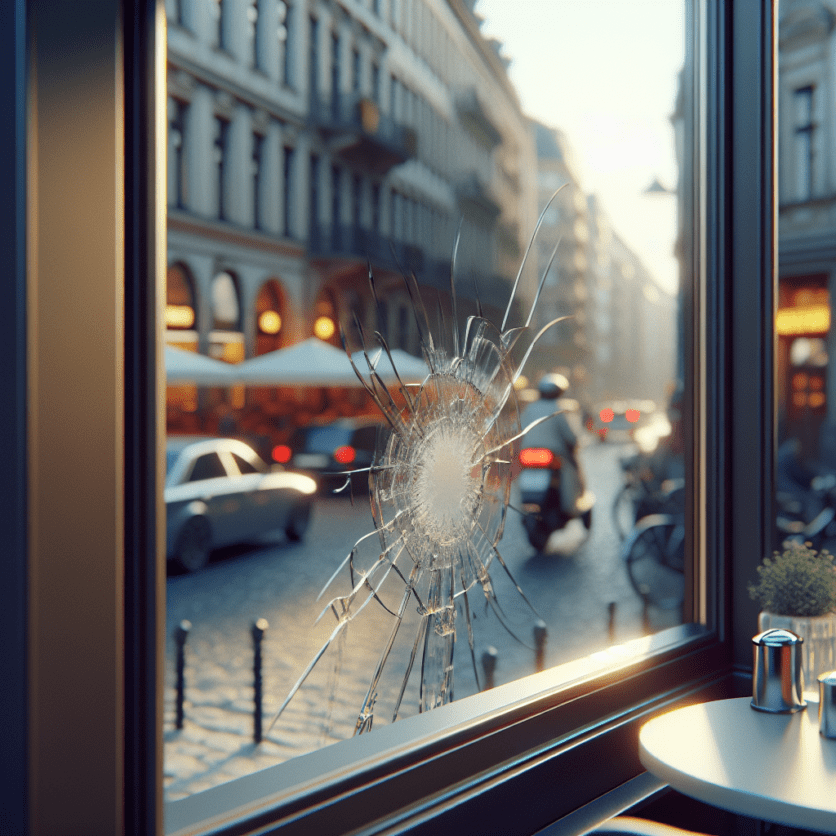 Ladenburg/Rhein-Neckar-Kreis: 23-Jähriger beschädigt Fensterscheibe eines Cafes