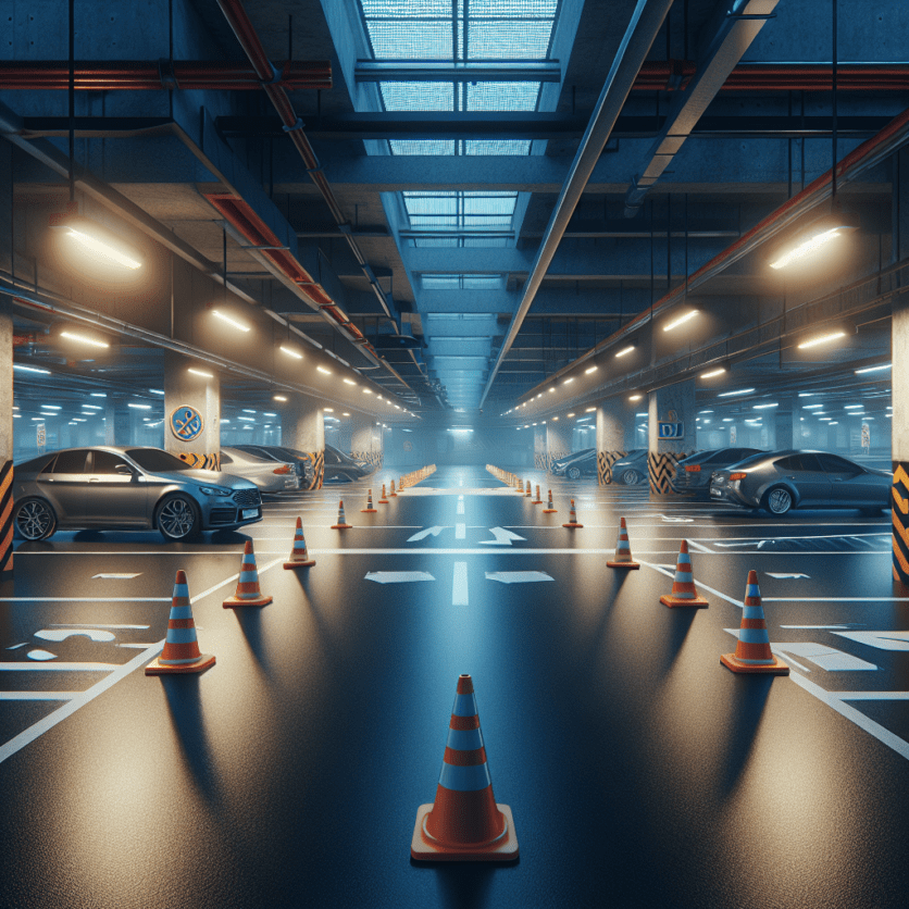 LPI-J: Unfall im Parkhaus