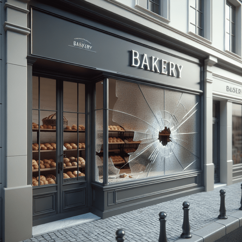 GM: Scheibe an Bäckerei eingeschlagen