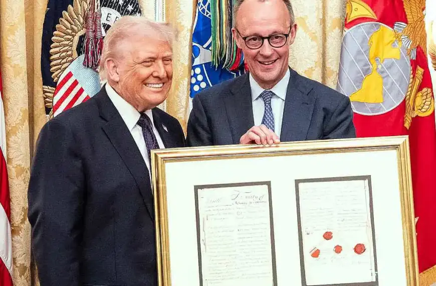 Trump bekommt von Merz Kopie von Handelsvertrag mit Preußen